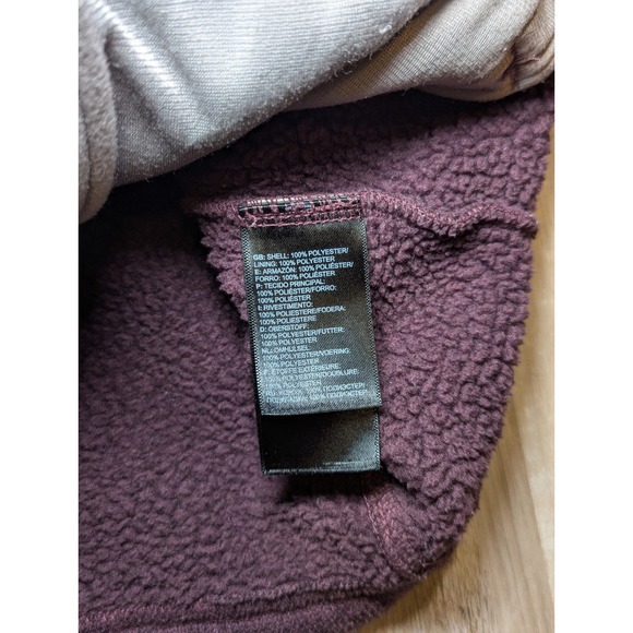 The North Face Womens M Plum Purple Full Zip Fleece Jacket - Picture 5 of 8